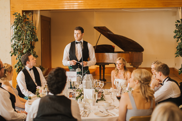 speeches at lochgreen wedding photos scotland