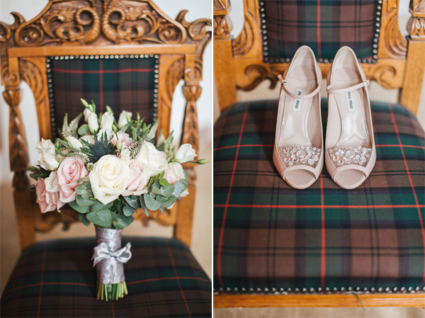 flowers and wedding shoes scotland photographer