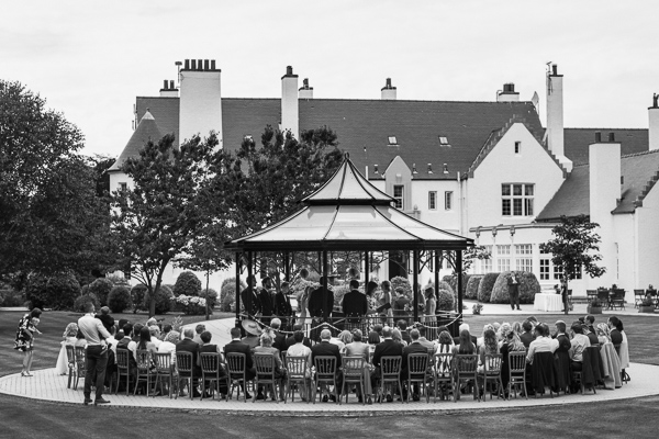ceremony outside lochgreen hotel troon scotland