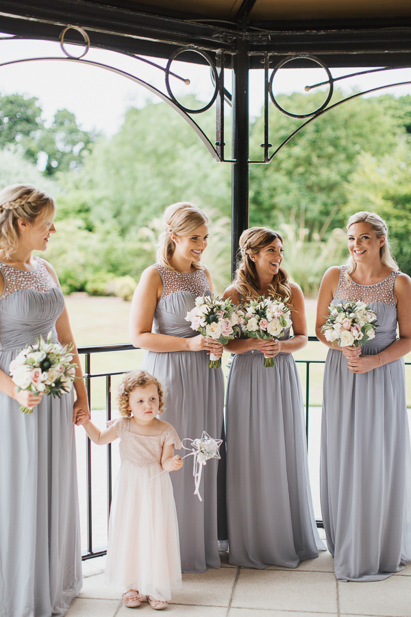 bridal party at ceremony