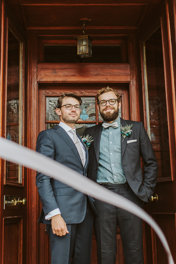 before the ceremony at the lodge on loch goil