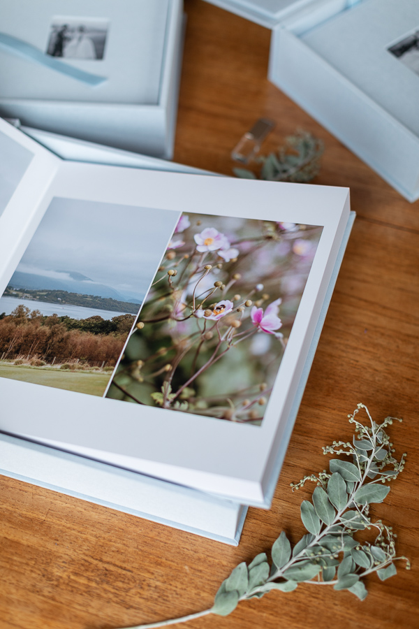 wedding albums from loch lomond Scotland 