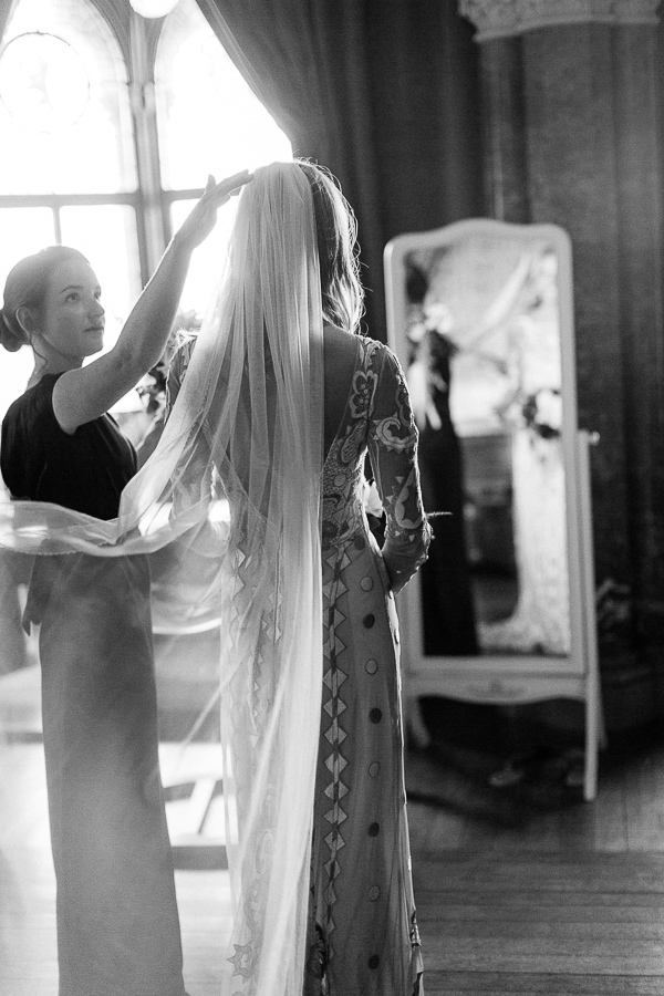 morning wedding preparations at mount stuart 