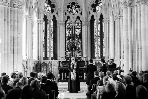 church of scotland minister at ceremony at chapel