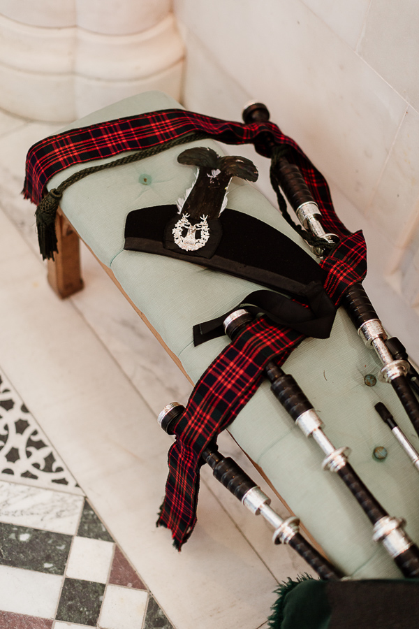 scottish pipes and hat