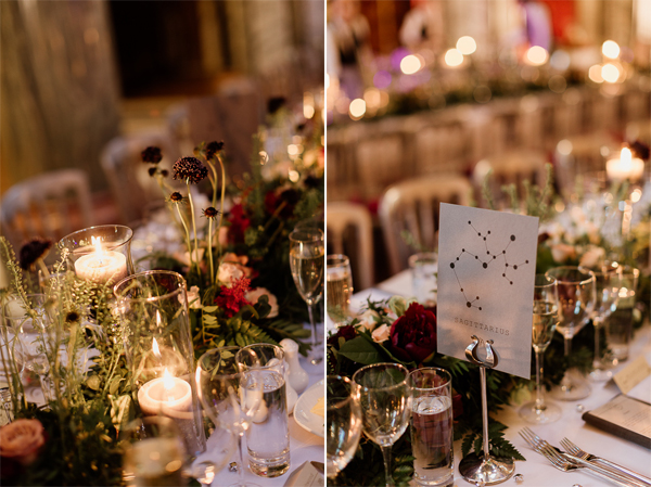 flowers on tables wedding