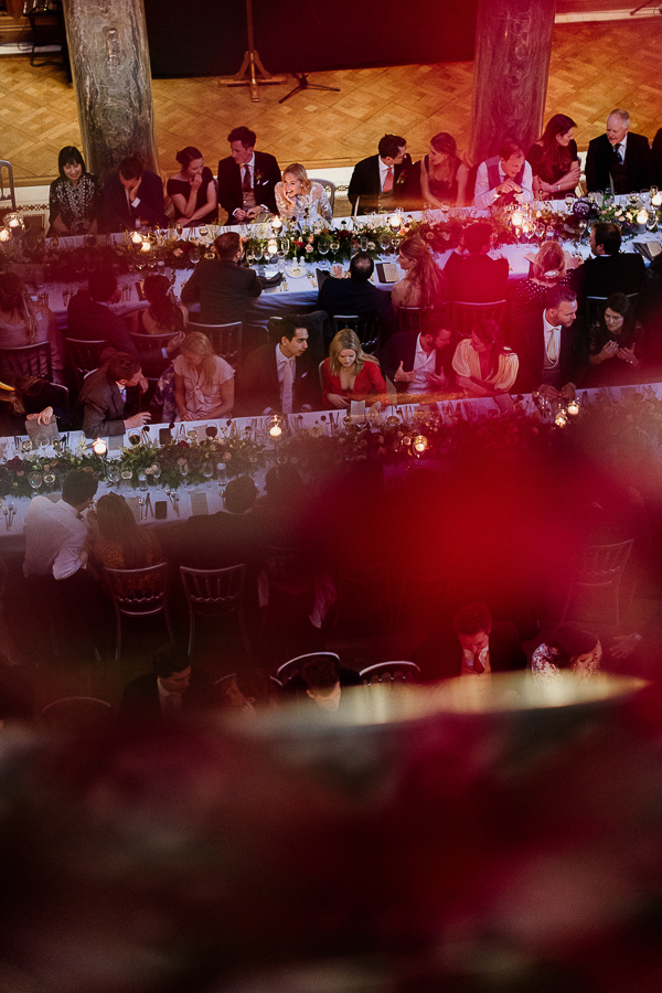 family and friends at reception