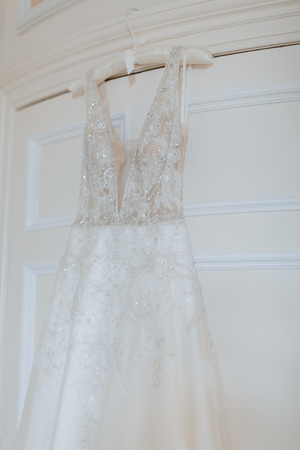 Wedding Dress photographed at Glenapp Castle Ayrshire Scotland