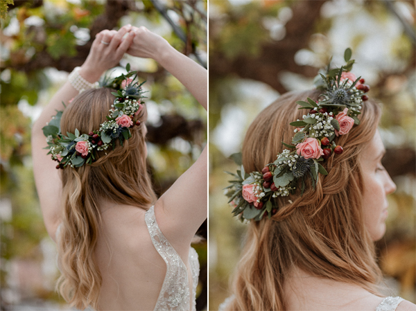 bridal shots inside Glenapp Greenhouse Ayrshire 