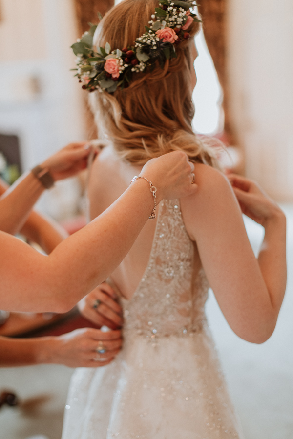 wedding preparations at Glenapp Castle Scotland