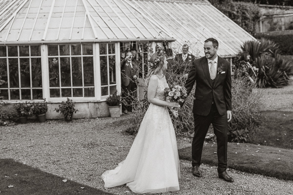 newlyweds at Glenapp Castle in Scotland 