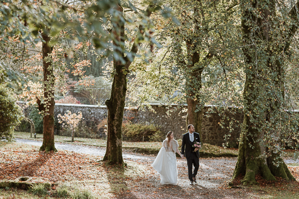october wedding at Glenapp Castle 5 star venue in Scotland 