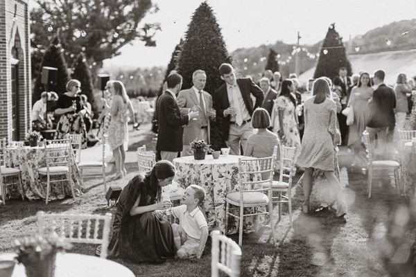 guests at dumfries house garden party