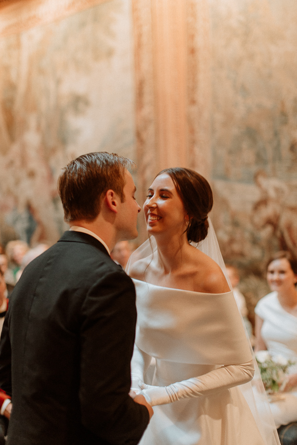 about to kiss at dumfries house ceremony