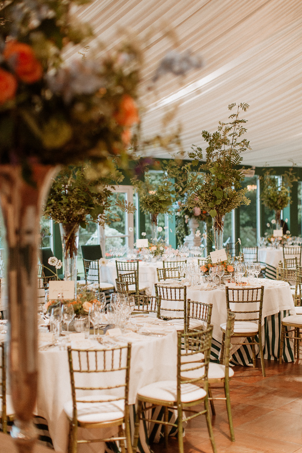 table decorations at dumfries house