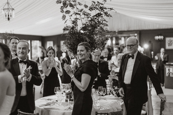 Dumfries House Wedding Photos guests calpping