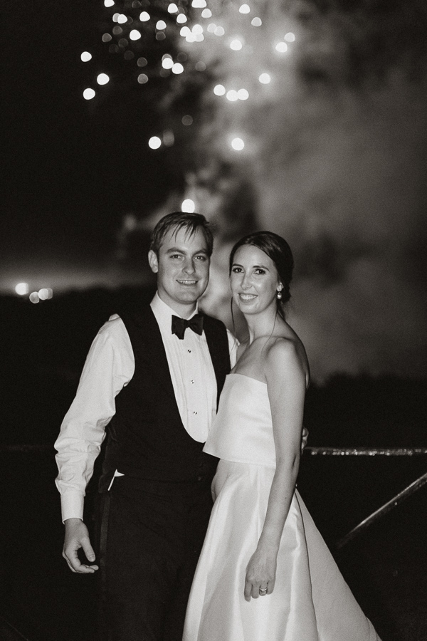 Dumfries House Wedding Photos bride and groom with fireworks