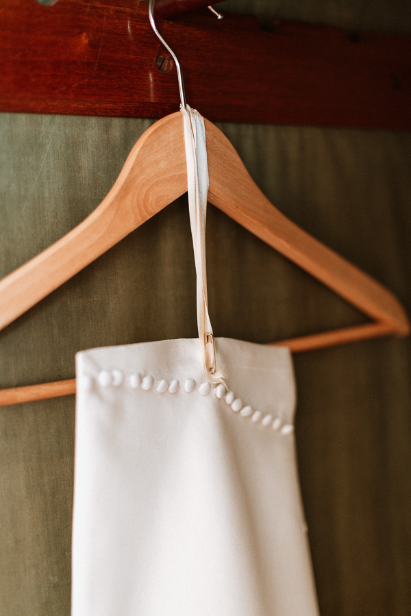 part of the dress on hanger