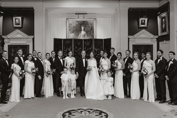 bridal party at dumfries house format photo