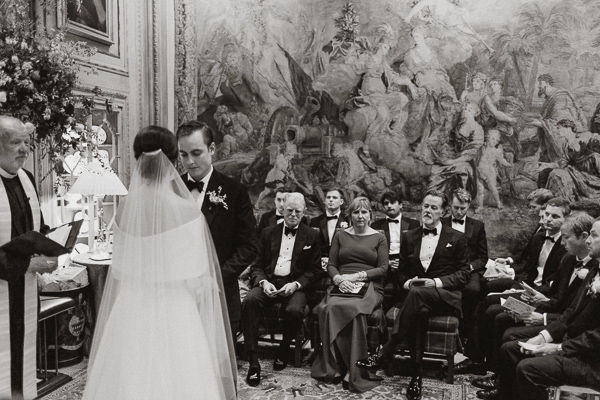 Dumfries House Wedding Photos cremony at tapestry room