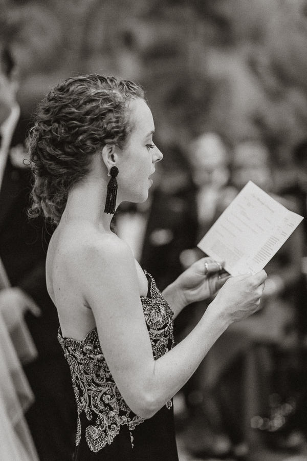 reading during religius ceremony at dumfries house