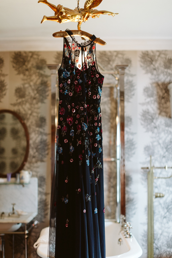 weddign dress for elompent at the lodge scotland 