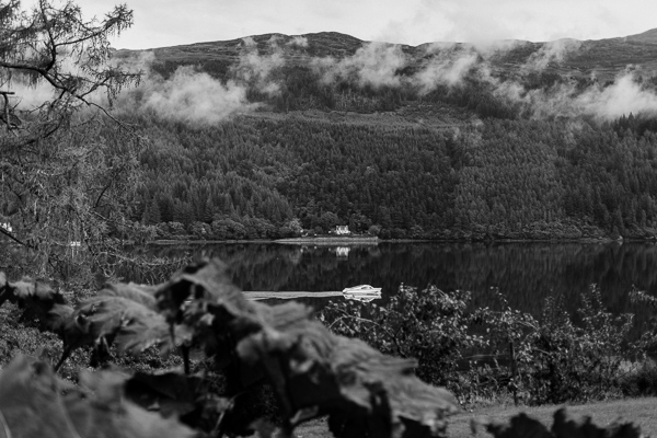 loch goil view on the wedding day 